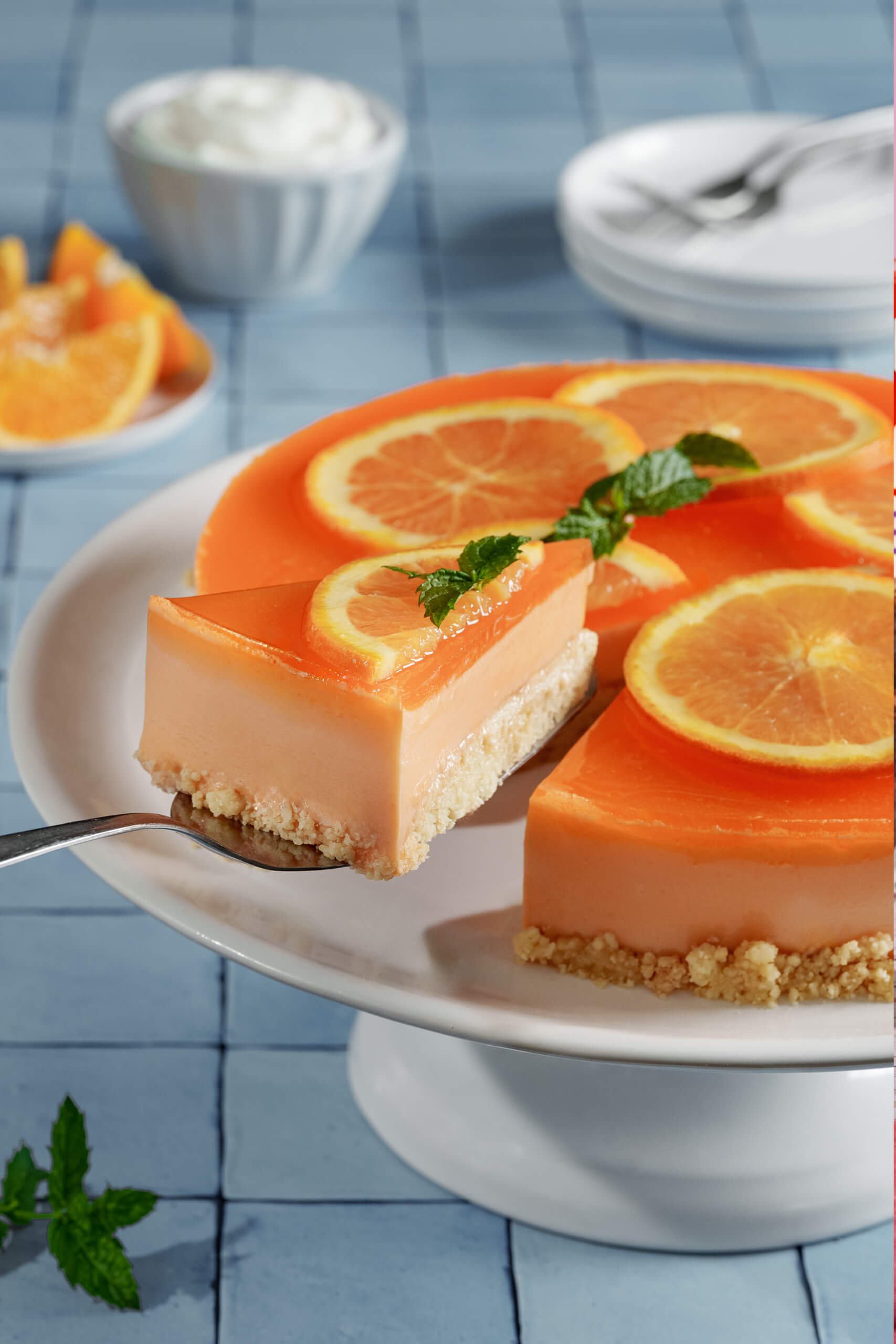 Cheesecake de naranja