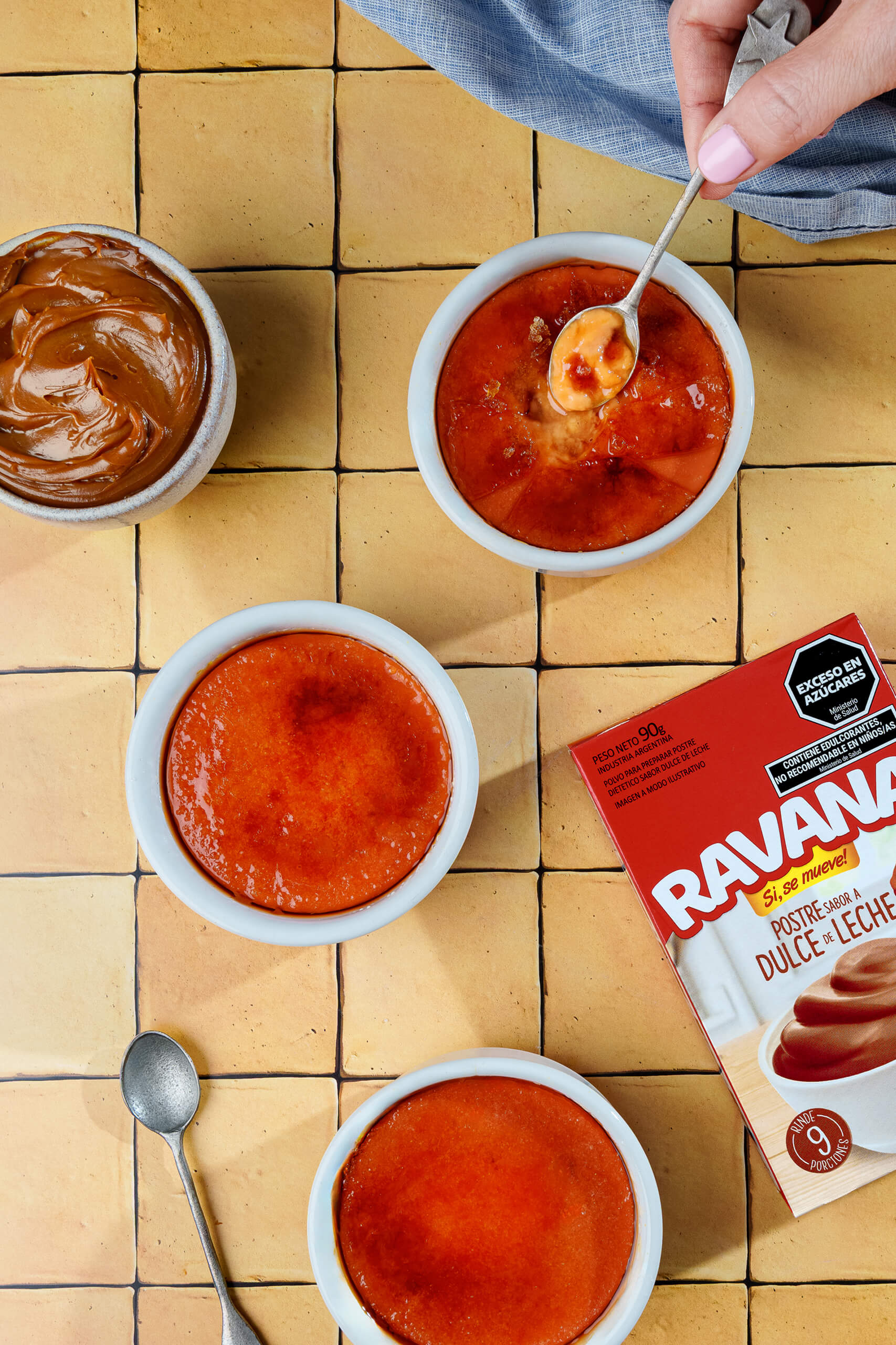 Creme Brulee de dulce de leche